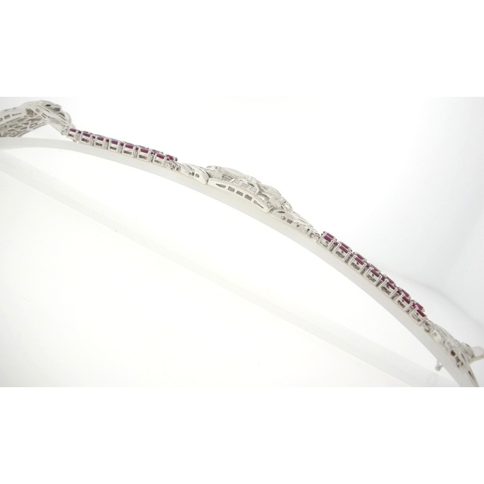 Gorgeous Diamond and Ruby Bracelet - z4932