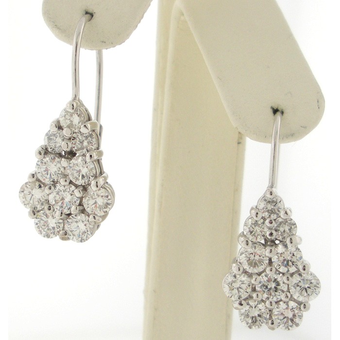 Exquisite Diamond Dangle Earrings - 2186