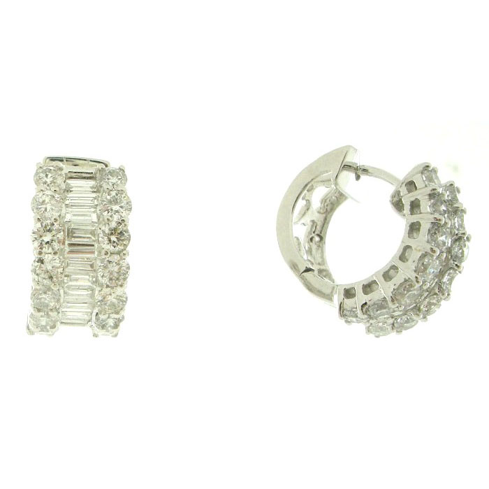 Diamond Mini Hoop Earrings - z5144/1422 Diamond Mini Hoop Earrings - z5144/1422