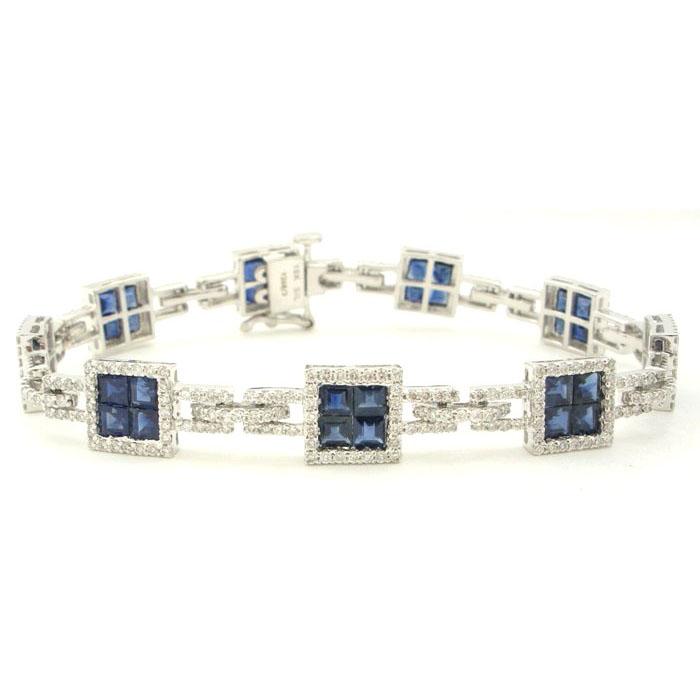 Sapphire & Diamond Bracelet - z5302/1440 Sapphire & Diamond Bracelet - z5302/1440