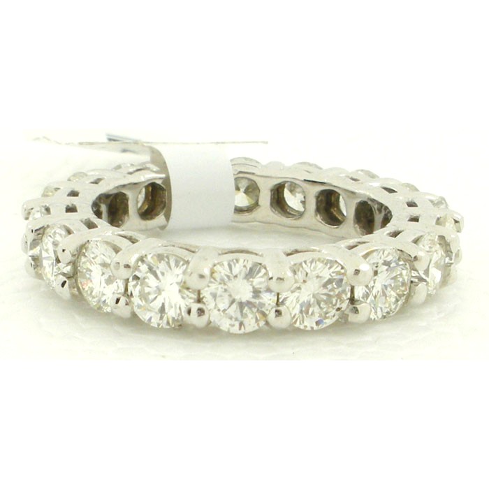 18K White Gold 3.75 Carat Diamond Eternity Band - 1489