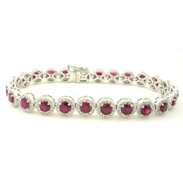 Diamond & Ruby Bracelet - z5327/1567