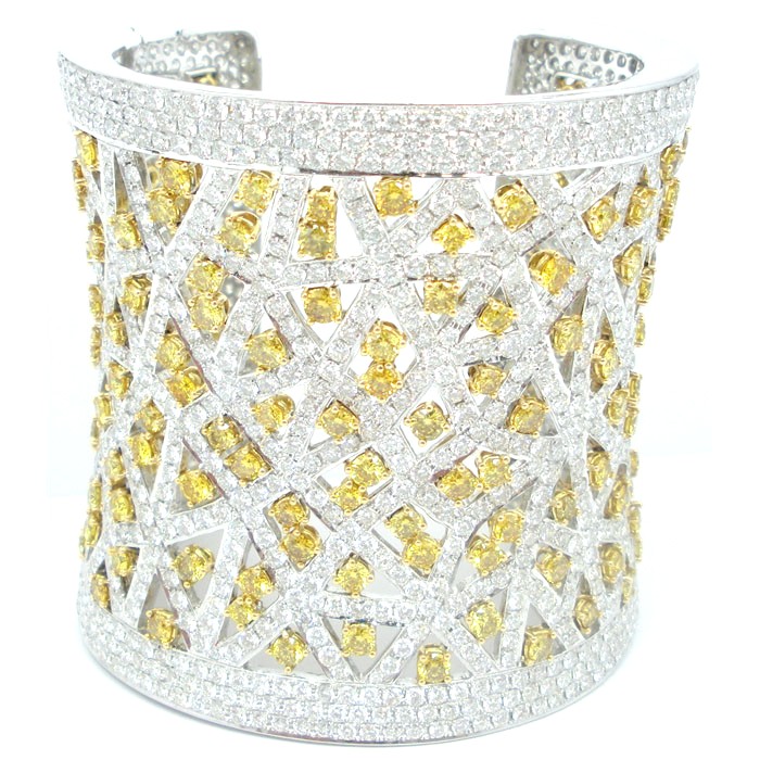 Exquisite Diamond Cuff Bracelet - 1960 Exquisite Diamond Cuff Bracelet - 1960