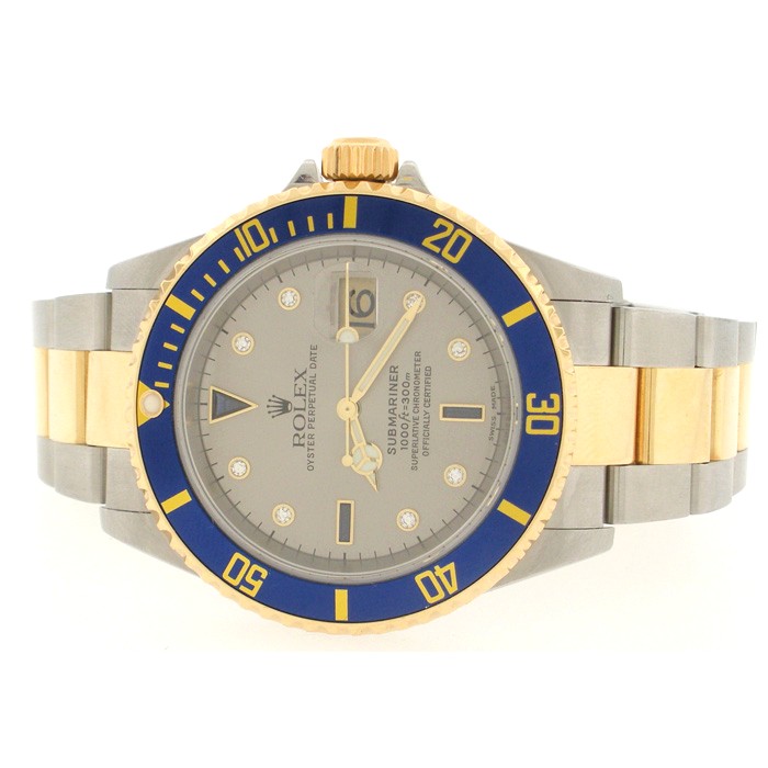 Mens Rolex Submariner 18k & SS Watch