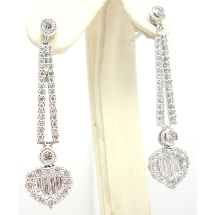 Exquisite Diamond Drop Earrings - z5625/2070