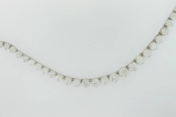 Diamond tennis Necklace - #17