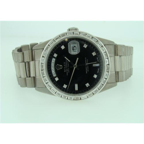 Mens Rolex 18k white gold  Presidential Watch