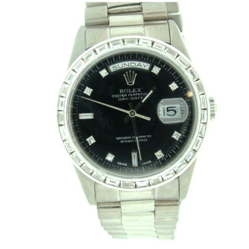 Mens Rolex 18k white gold  Presidential Watch