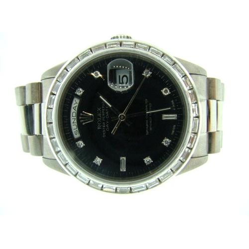 Mens Rolex 18k white gold  Presidential Watch