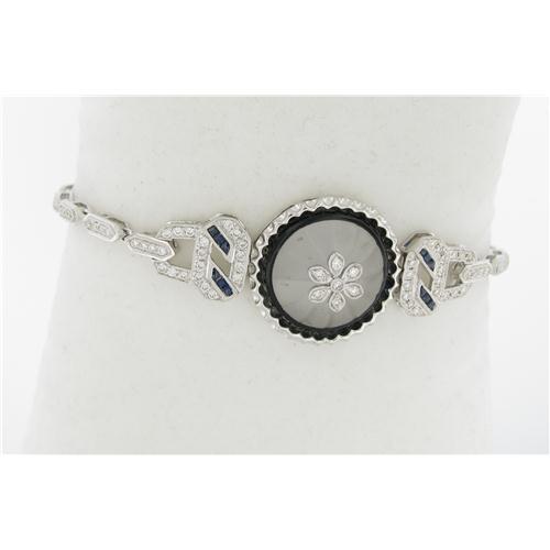 18k White Gold Ladies Diamond Bracelet