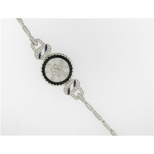 18k White Gold Ladies Diamond Bracelet