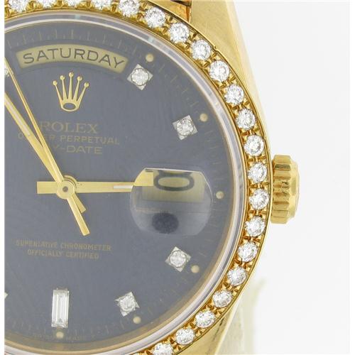 Men's Rolex Presidential factory original diamond bezel and dial