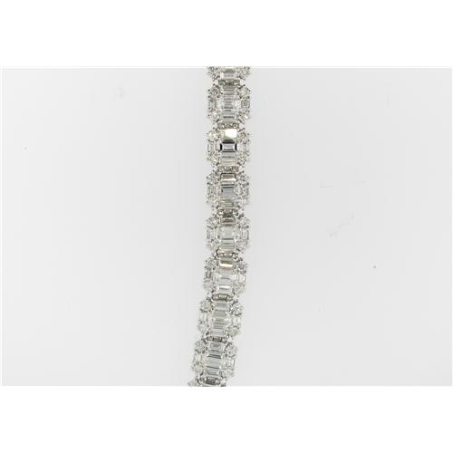 Ladies Emerald cut  Diamond Bracelet - z5532 y308/29