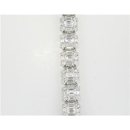 Ladies Emerald cut  Diamond Bracelet - z5532 y308/29