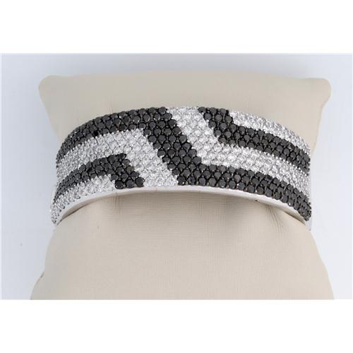 Ladies Black and White  Diamond Bracelet - z7116 y306/32