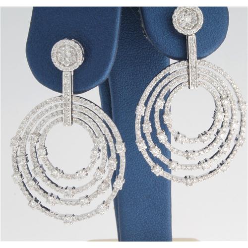 Ladies white gold Diamond Earrings - z7213 y310/33