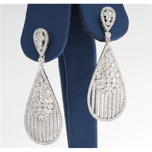 Micro Pave Diamond Earrings - z7217 Y310/37