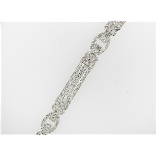 9.0 Carat Art Deco Style Diamond Bracelet