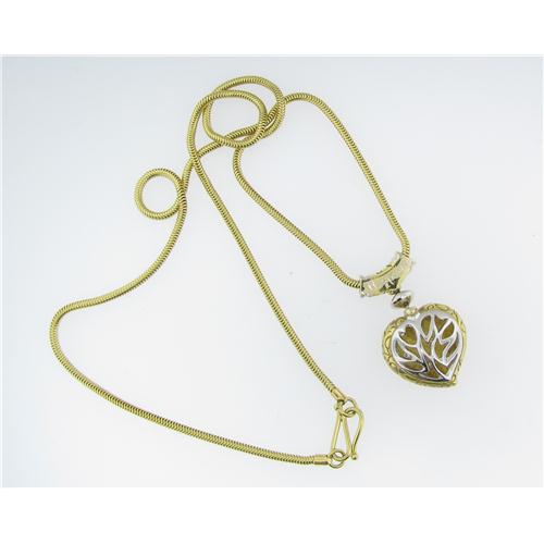 18k Seidengang Yellow Gold Heart Necklace
