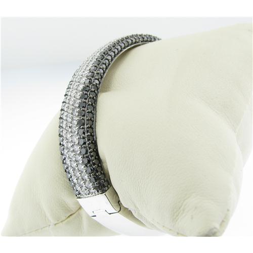 Ladies black and white Diamond Bracelet  - Z7105 Y304/36