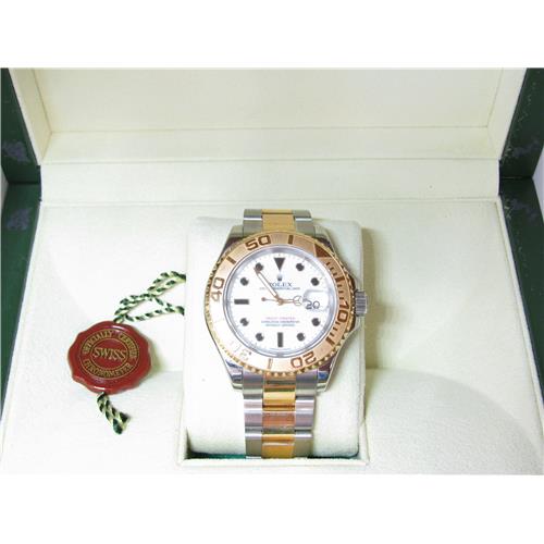 Men's 18k and Stainless Steel 41mm Rolex Yachtmaster Watch 16623