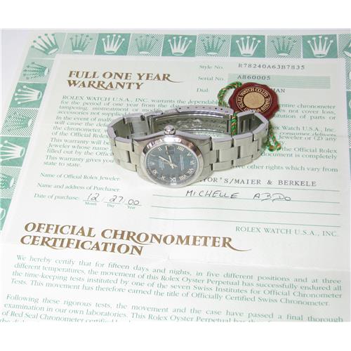 Ladies Stainless SteelRolex Midsize Watch # R78240