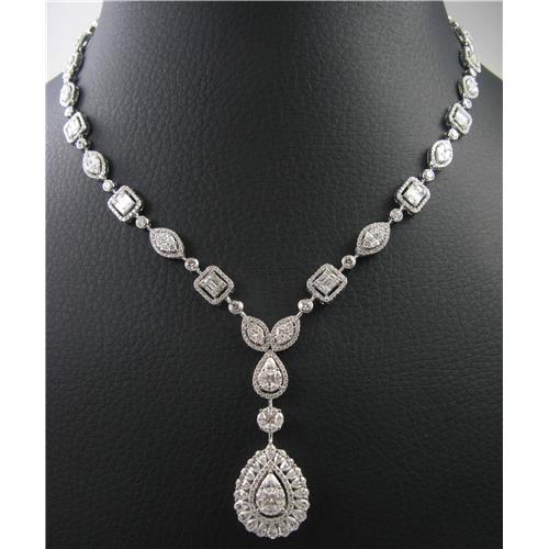 laides 18k white gold Diamond Necklace