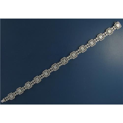 Ladies 18k white gold Diamond Bracelet- B0167
