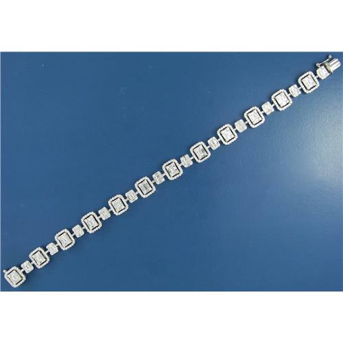 18k white gold Ladies Diamond Bracelet - B0174