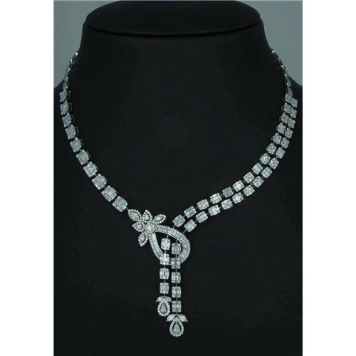 18k ladies Diamond Necklace - N0232