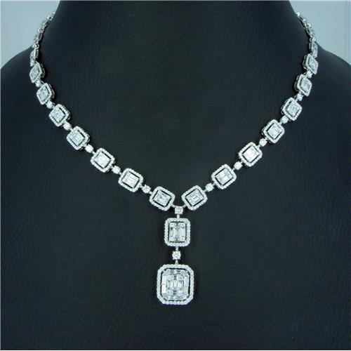 18k ladies Diamond Necklace - N0215