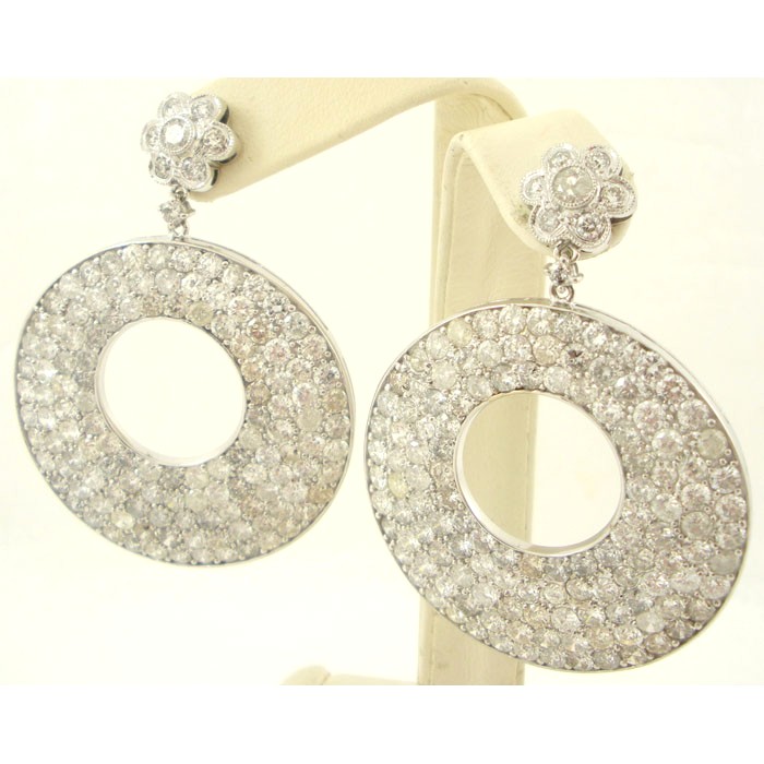 Brilliant Diamond Drop Earrings - 553E