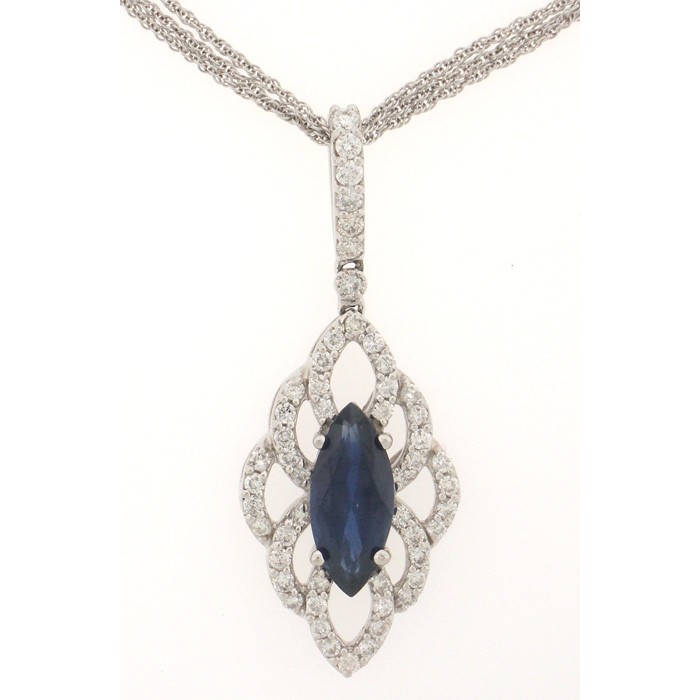 Exquisite Sapphire and Diamond Necklace - 65