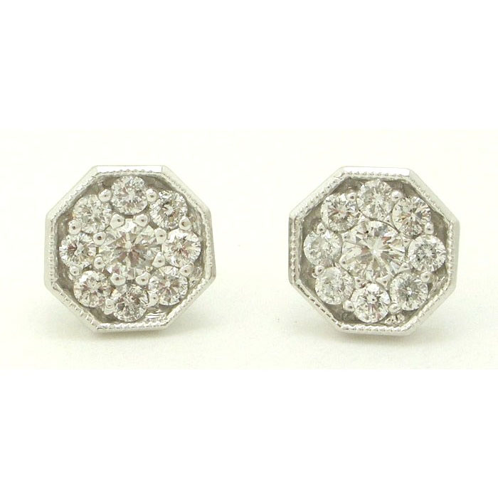 Diamond Stud Earrings - z4689/000656