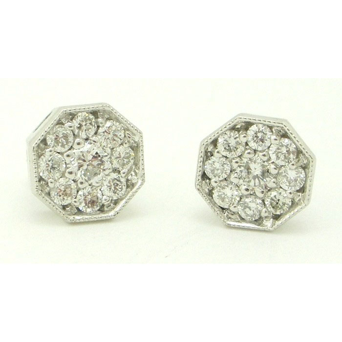 Diamond Stud Earrings - z4668/000658