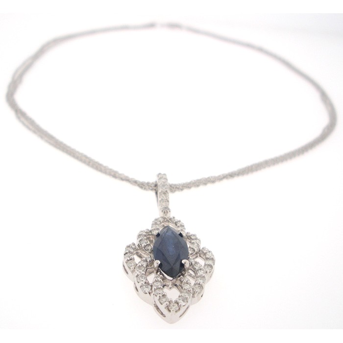 Exquisite Sapphire and Diamond Necklace - 65