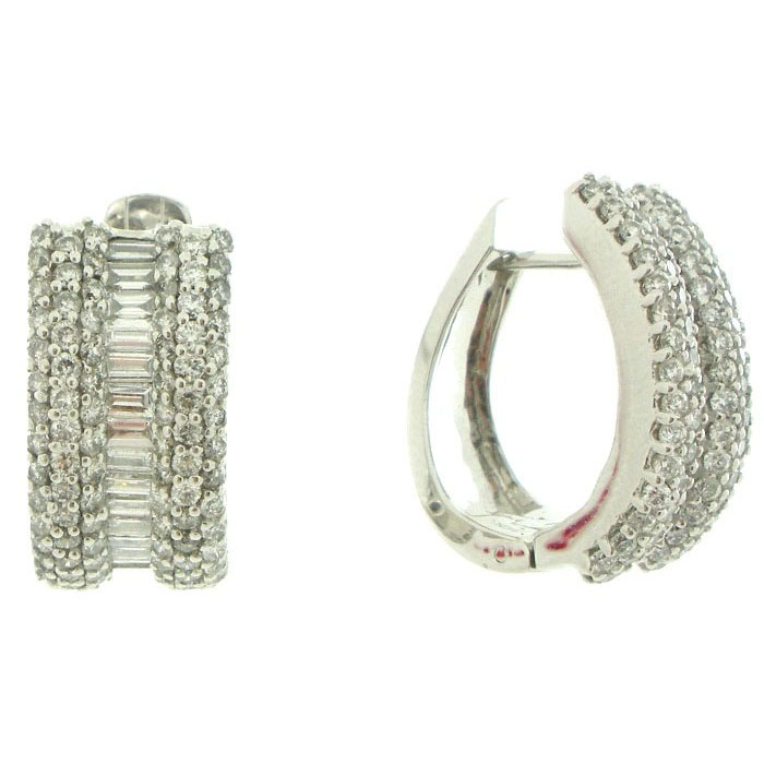 Diamond Mini Hoop Earrings - z4539/981