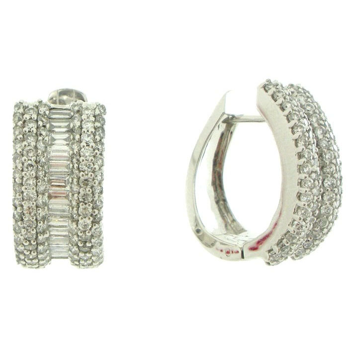 Diamond Mini Hoop Earrings - z4539/981 Diamond Mini Hoop Earrings - z4539/981