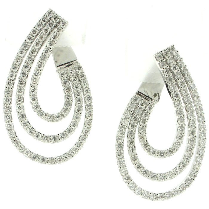 Diamond in White Gold Earrings - z5032/983
