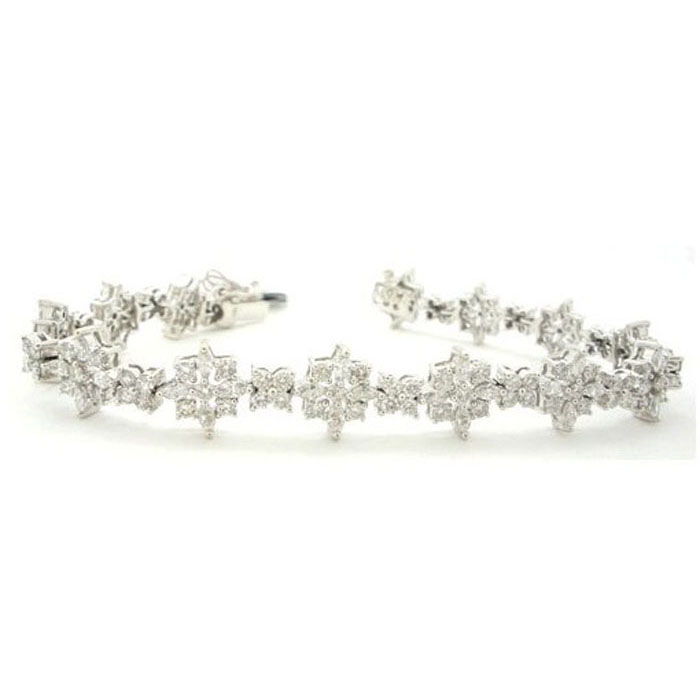 Exquisite Floral Diamond Bracelet - z4346/595