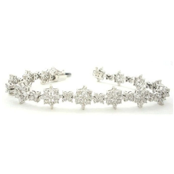 Exquisite Floral Diamond Bracelet - z4346/595 Exquisite Floral Diamond Bracelet - z4346/595