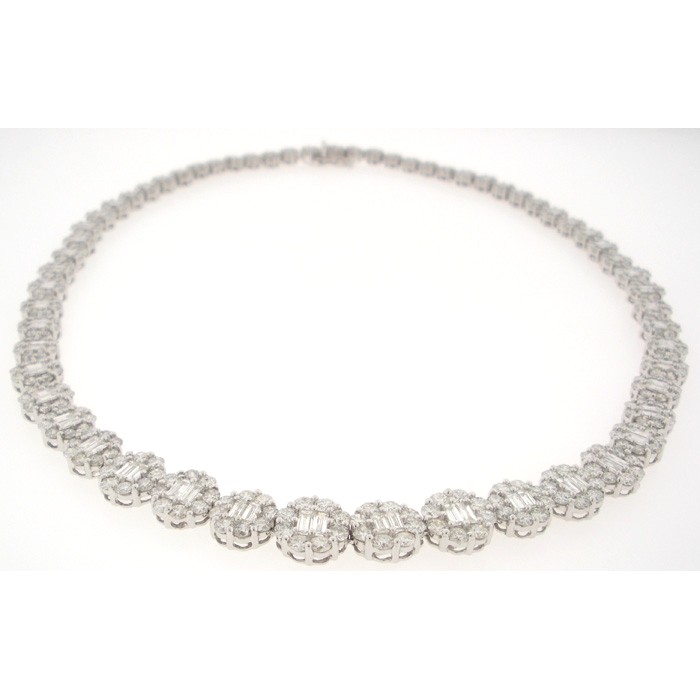 Brilliant Graduated Diamond Necklace - z4478