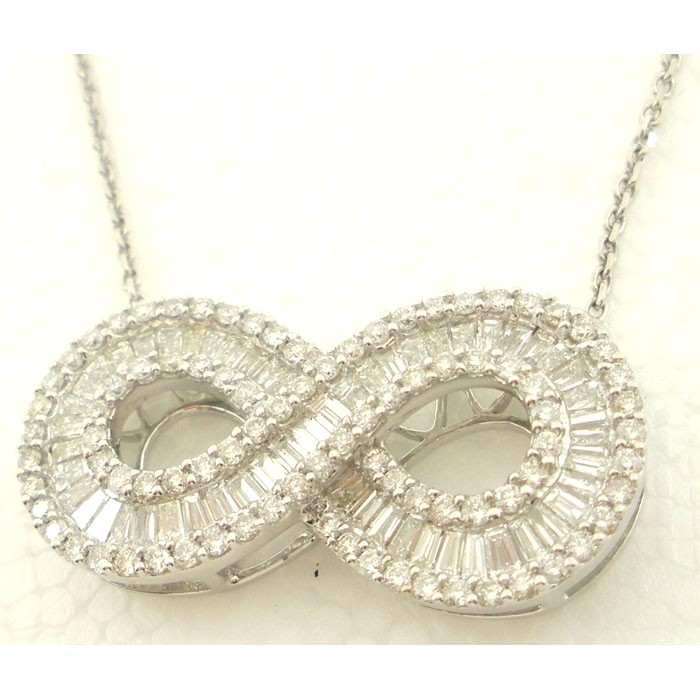 Brilliant Diamond Infiniti Neklace - z5114