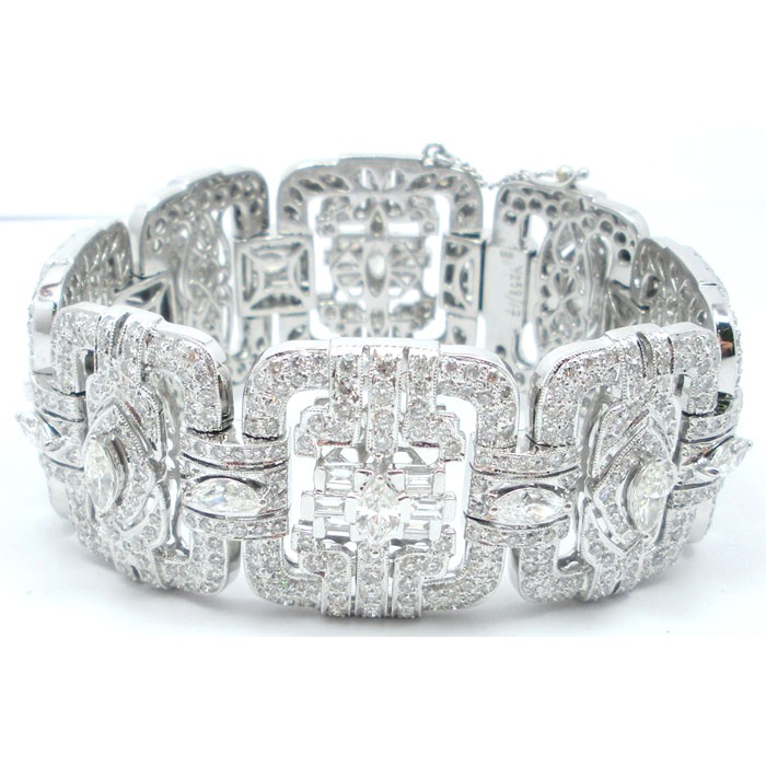 Deco Antique Style Diamond Bracelet - z5183
