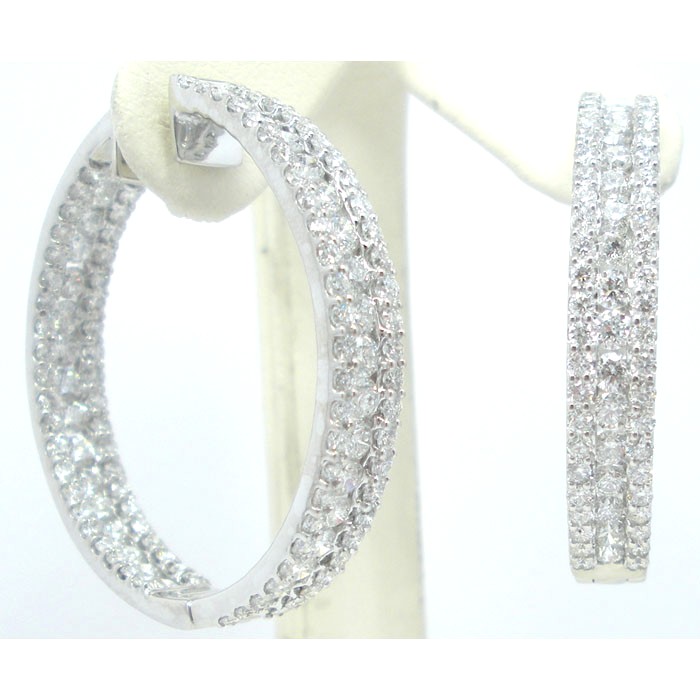 Brilliant Diamond Hoop Earrings - z5631