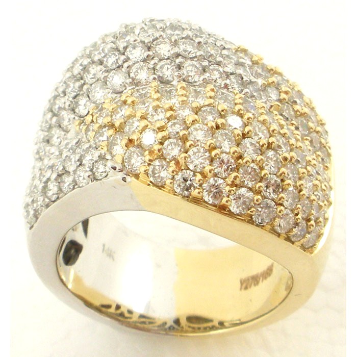 Brilliant Two Tone Diamond Ring - z5703