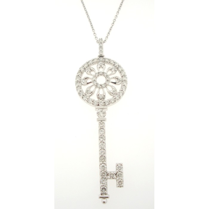 Exquisite Diamond Key Necklace - z5719