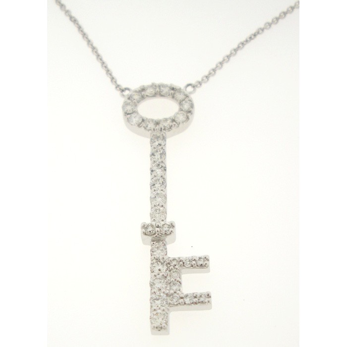 Exquisite Diamond Key Necklace - z5720