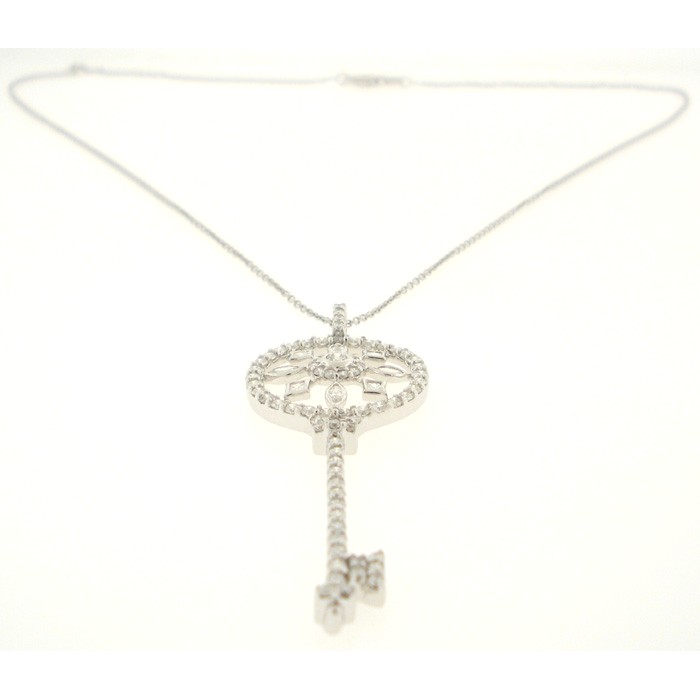 Exquisite Diamond Key Necklace - z5723