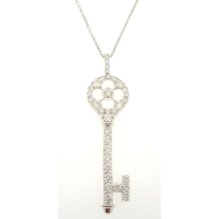 Exquisite Diamond Key Necklace - z5725